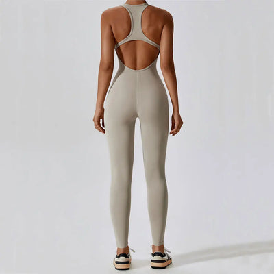 Solider Yoga-Jumpsuit für Damen – Einteilige Activewear für Yoga & Pilates