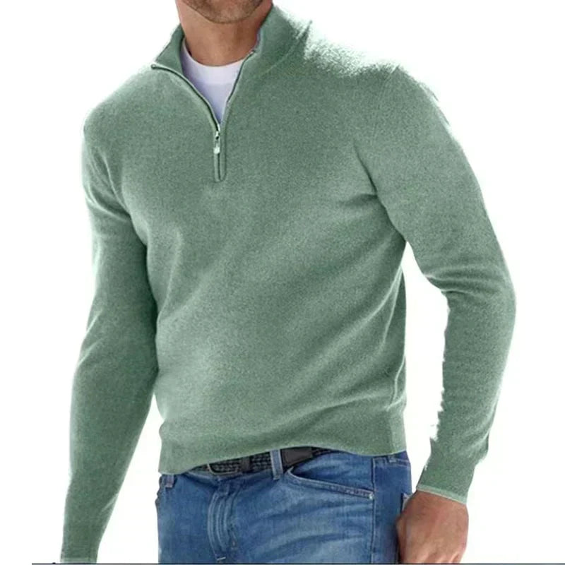 Tom Polo – stylischer reißverschlusspullover für herren (italienisches design)