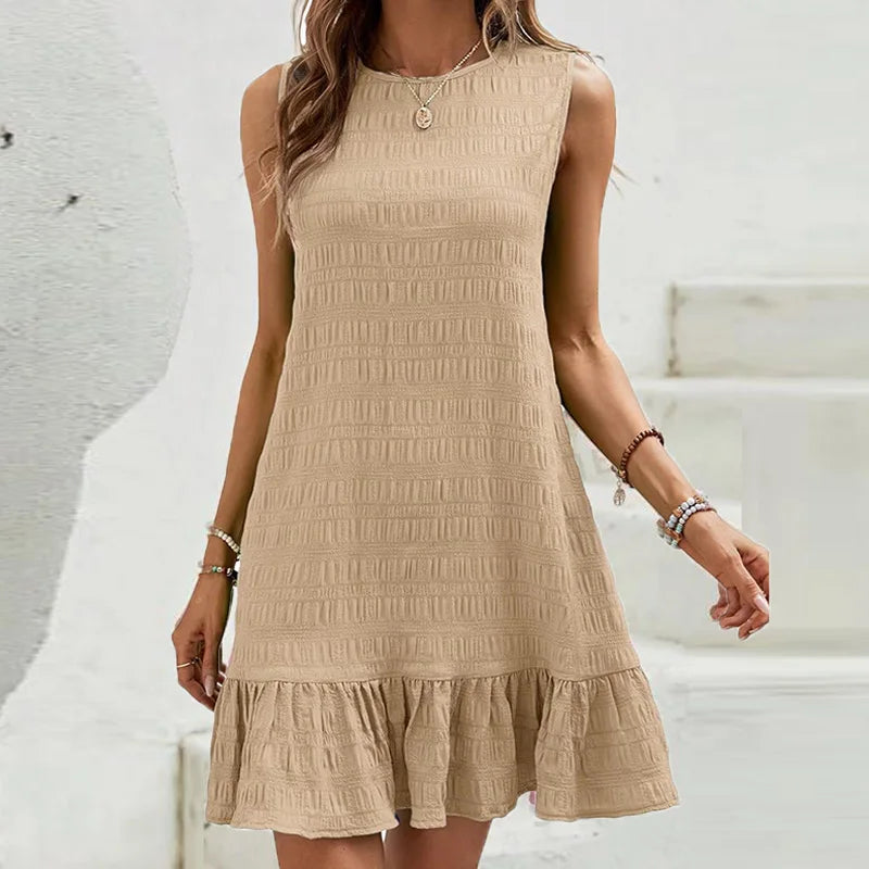 Isabella™ - Sommerliches ärmelloses Minikleid mit Rüschen