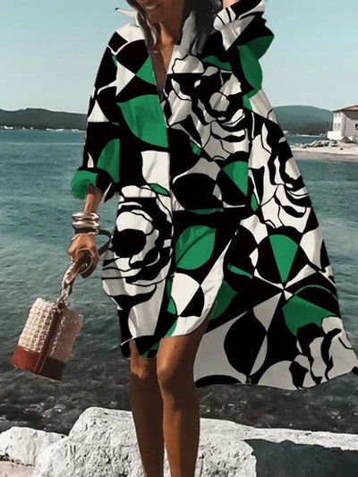 Terra - Farbenfrohes Freizeitkleid: Sommerliche Muster, Bequem