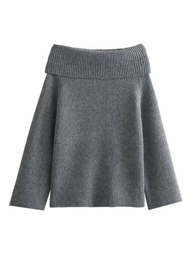 Kiondra | Strickpullover mit Off-Shoulder-Ausschnitt