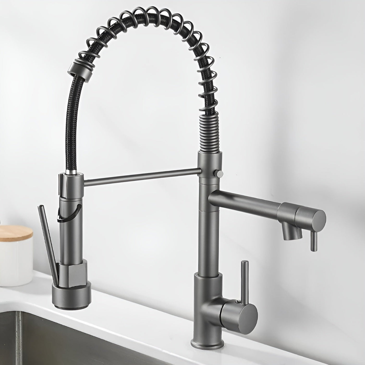 TwinStream Wasserhahn - Doppelter Auslauf Küchenarmatur