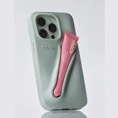 iPhone Silikonhülle mit Lippenstifthalter
