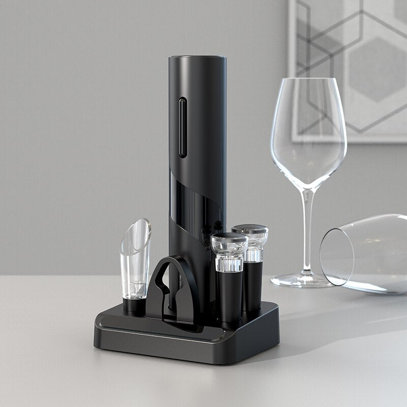 VinoLift Elektrisches Weinöffnerset – Mühelose Korkentfernung