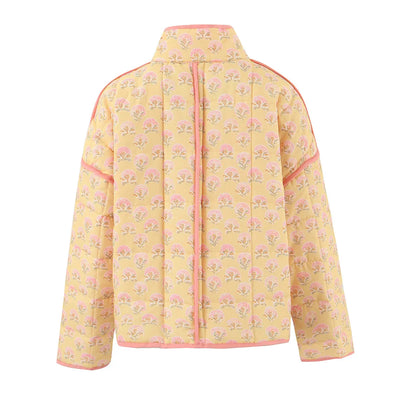 Jean | Damenbedruckte Steppjacke aus Baumwolle