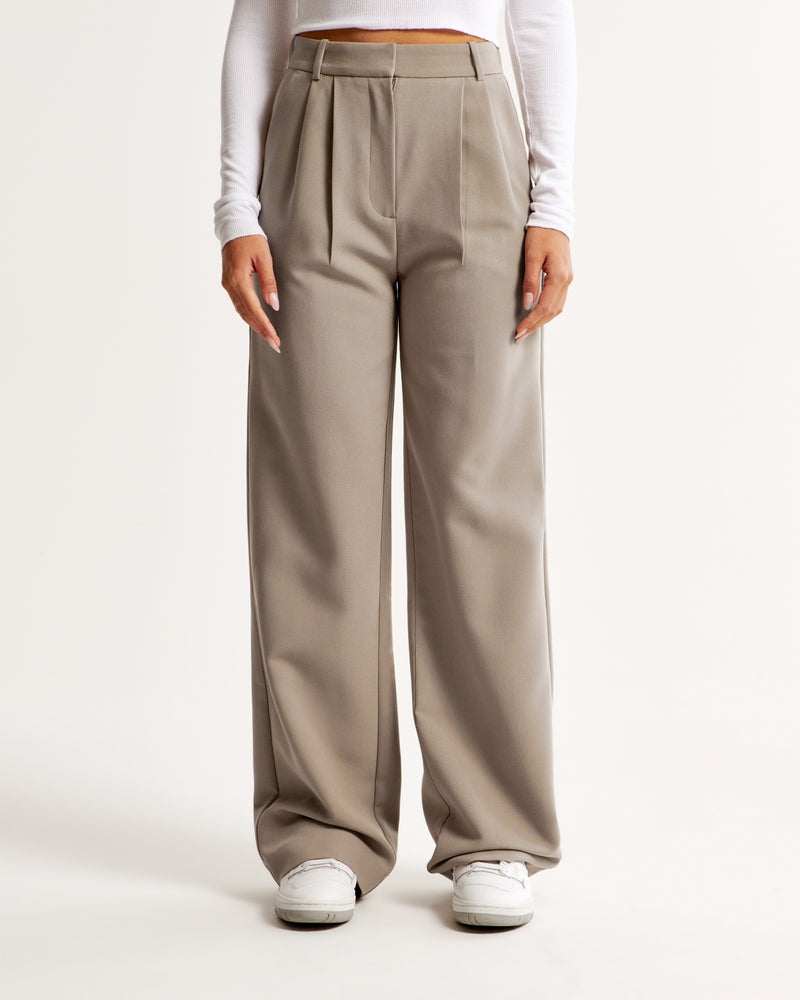 Stoffhose Damen Eleganter Schnitt Bequem