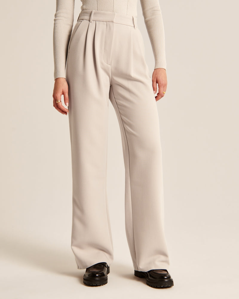 Stoffhose Damen Eleganter Schnitt Bequem