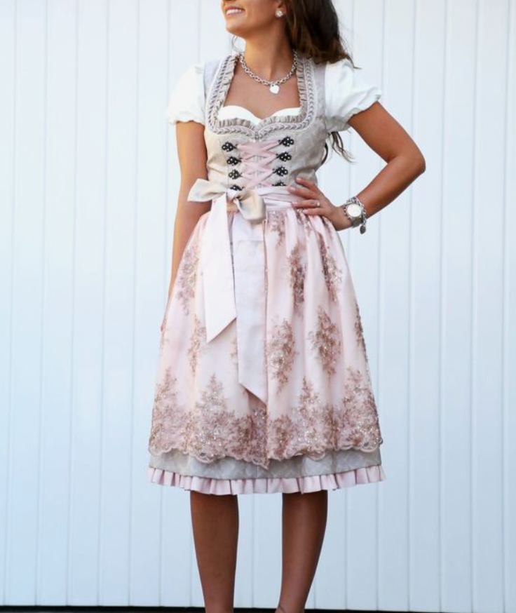 Trachtig jill - einzigartige tracht für damen mit schürze und bluse