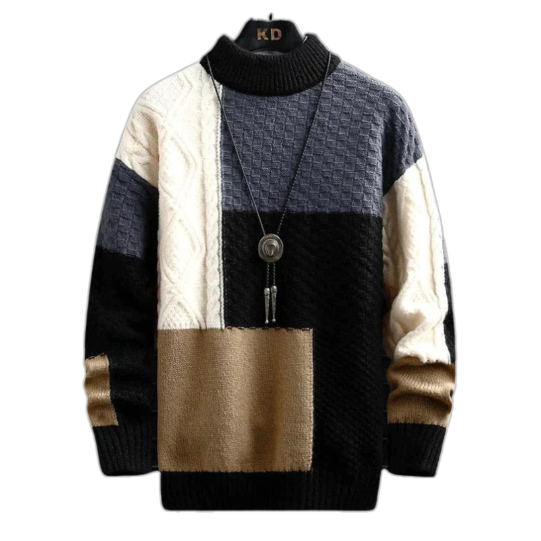 Strickpullover mit Textur für Herren