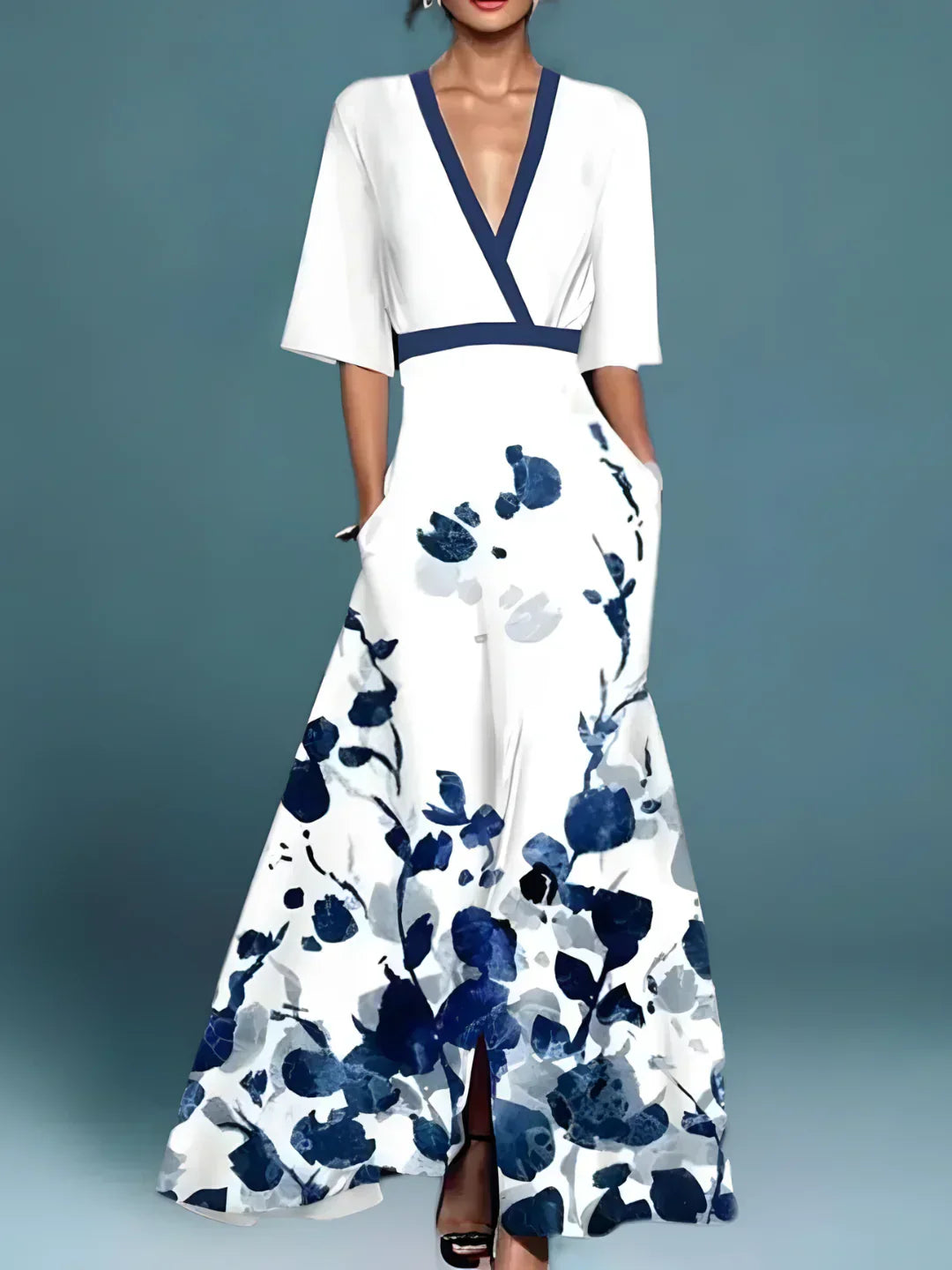Laure | Elegantes Blumen-Klappkleid