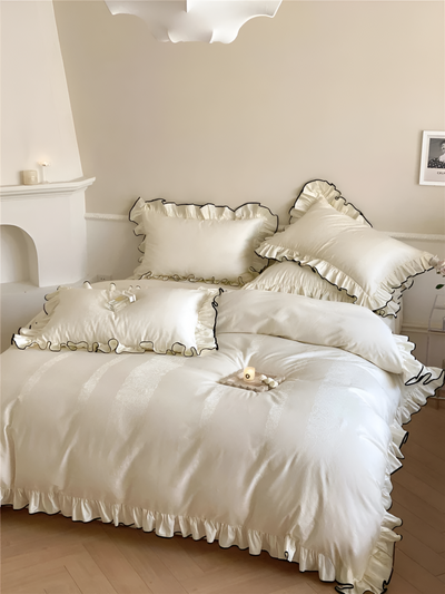 Sereni Bettwäsche - Silky Ruffle Bettwäsche-Set