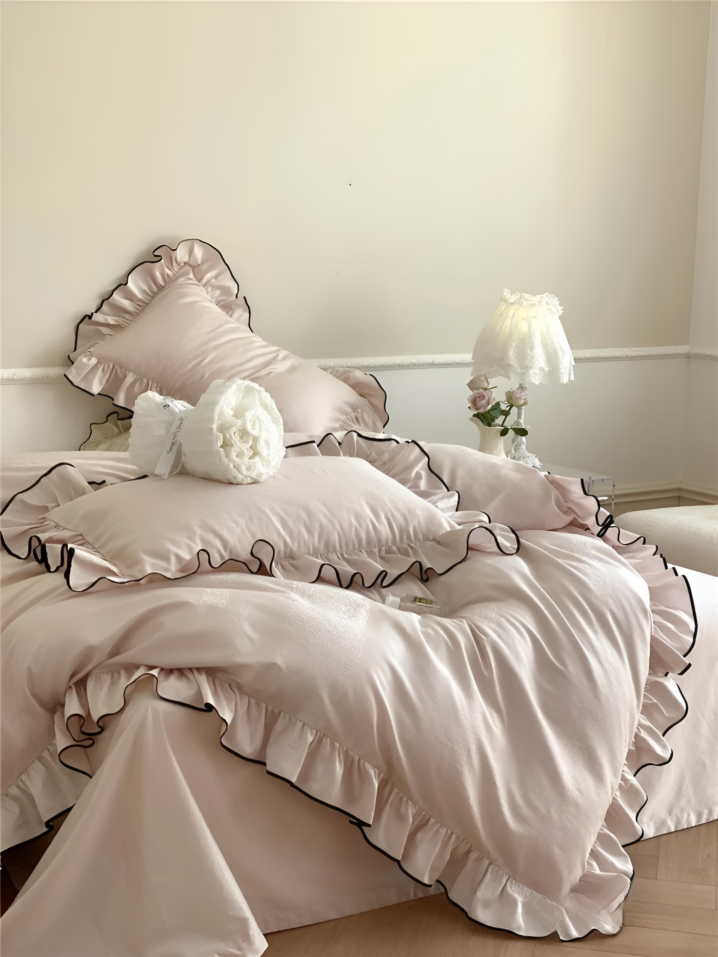 Sereni Bettwäsche - Silky Ruffle Bettwäsche-Set
