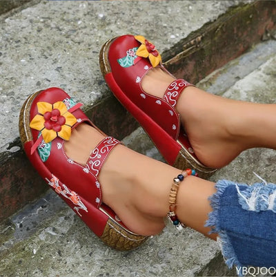 Tatiana® | Modische Sandalen mit 3D-Blumendesign