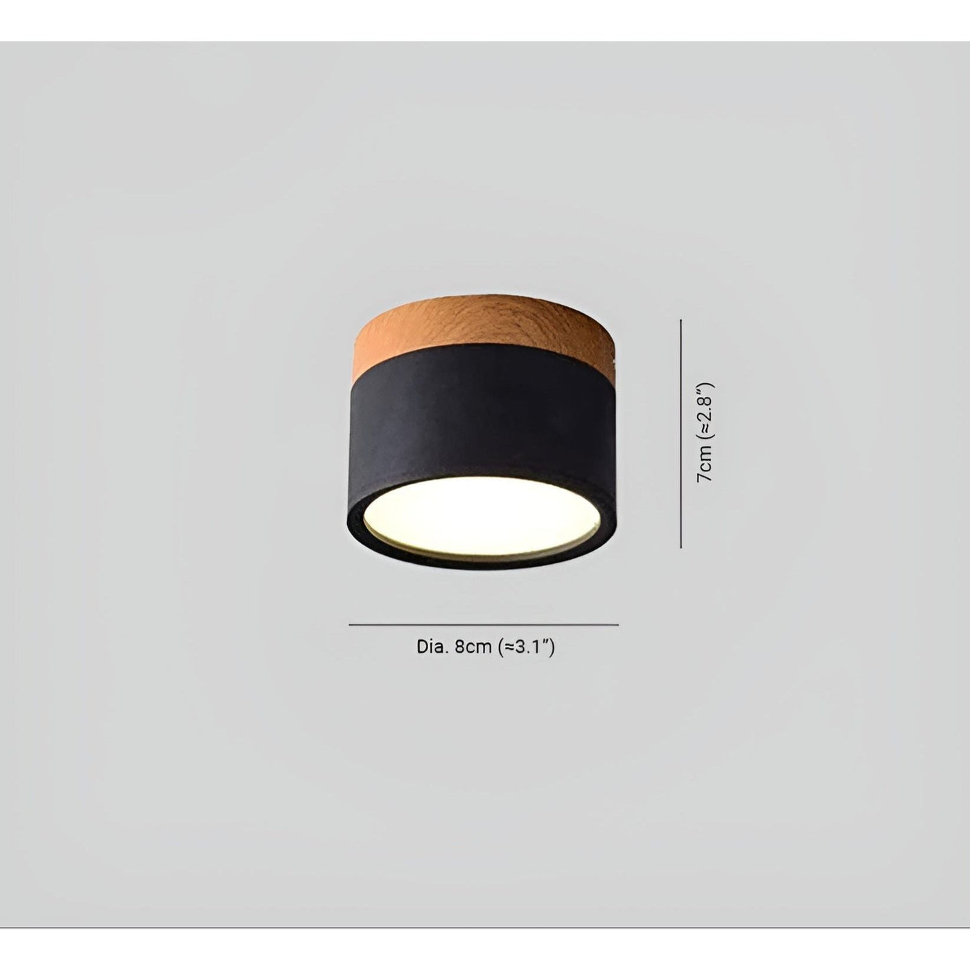 WoodTone Light - Modernes LED-Downlight für die Decke