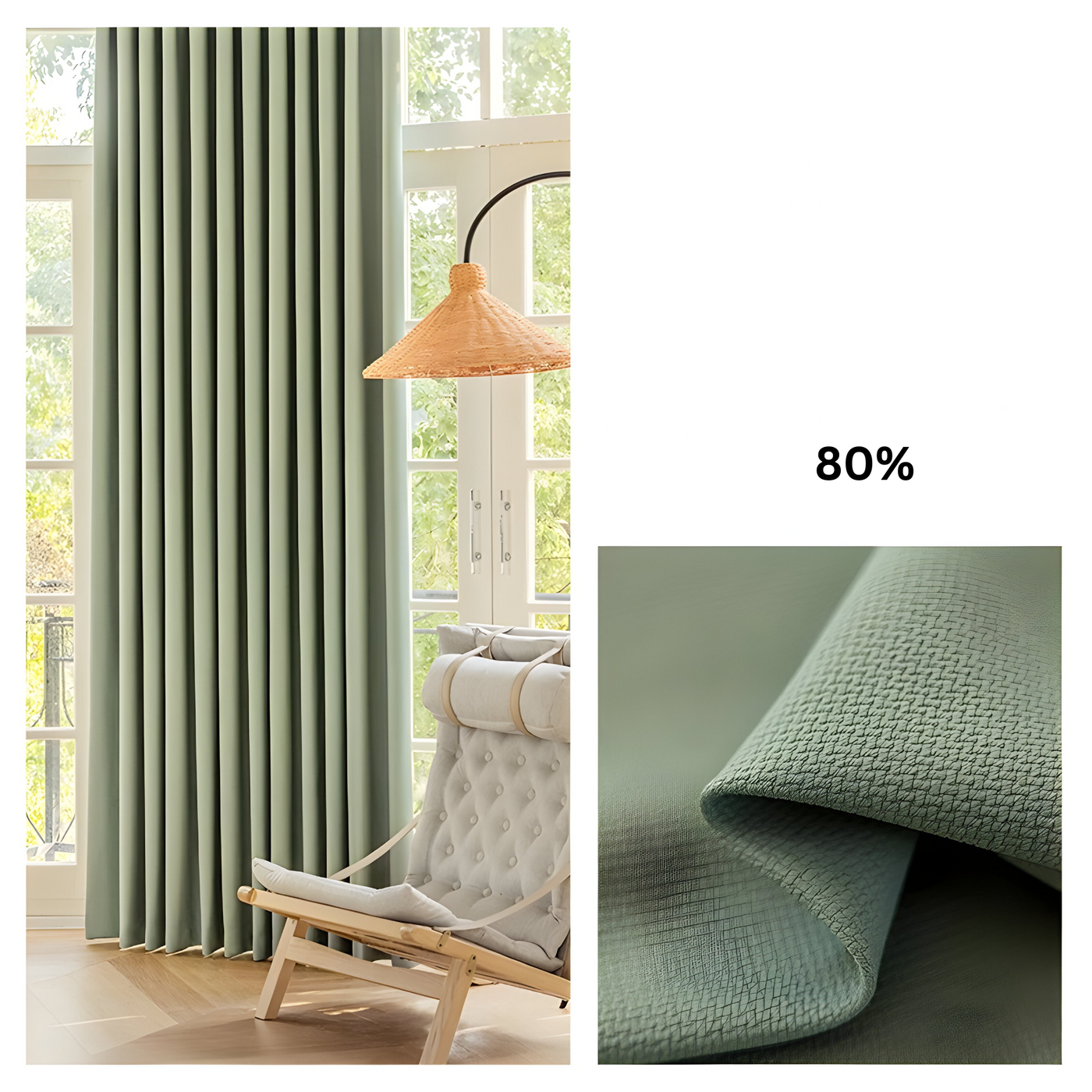 VelvaDrape Curtain - Doppelseitige Jacquard Verdunkelungsvorhänge