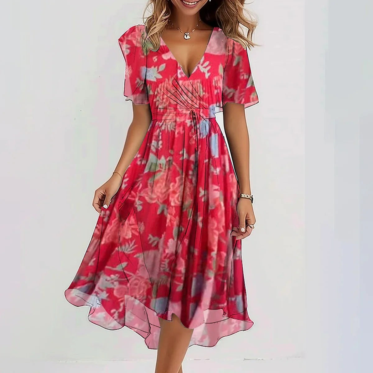 Sofia | Elegantes Langen Kleid