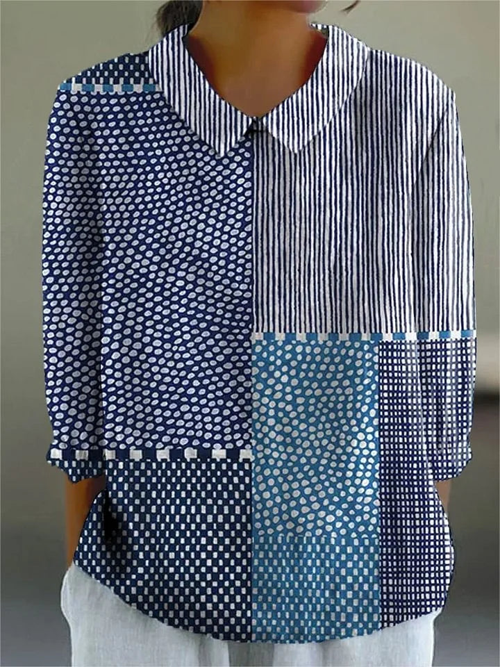 Vintage Farbige Bluse