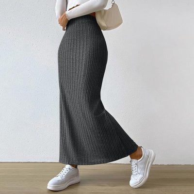 Strickrock mit Seitenschlitz bequem und raffiniert, ideal für einen lässigen und modernen Look
