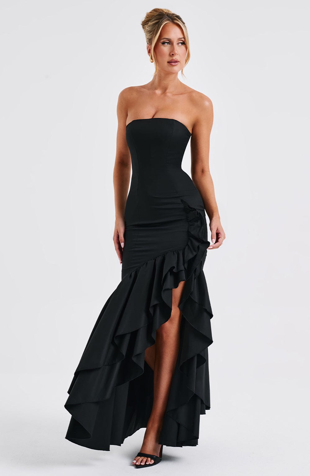 Vasileia - Schulterfreies Maxikleid
