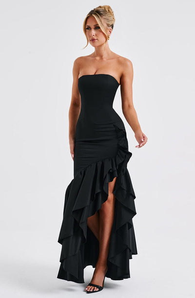 Vasileia - Schulterfreies Maxikleid