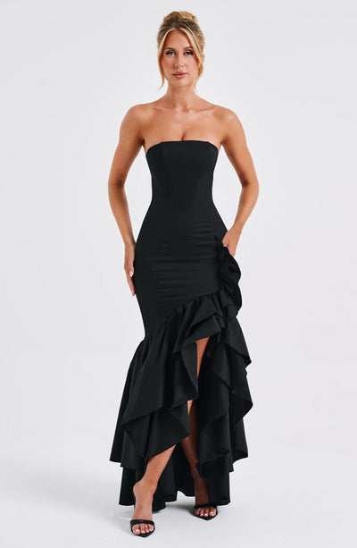 Vasileia - Schulterfreies Maxikleid