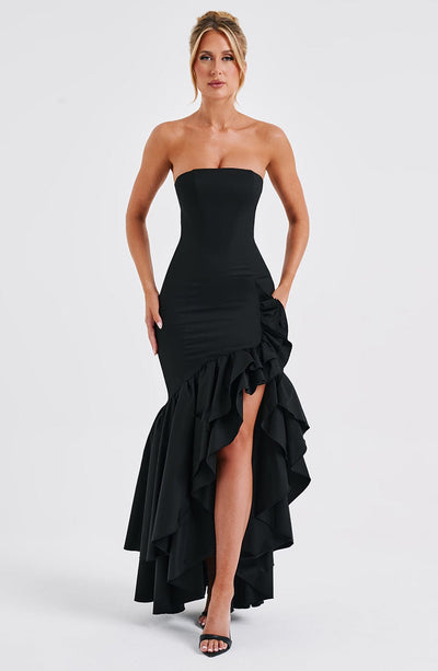 Vasileia - Schulterfreies Maxikleid