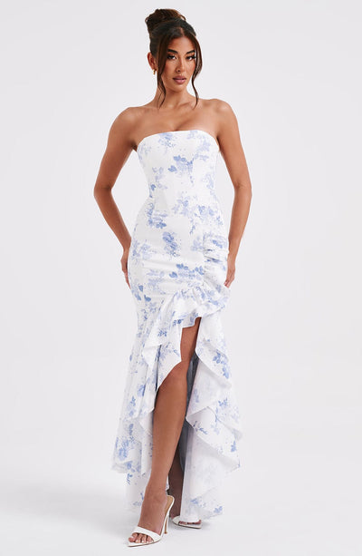 Vasileia - Schulterfreies Maxikleid