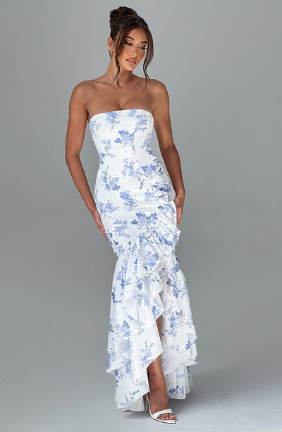 Vasileia - Schulterfreies Maxikleid
