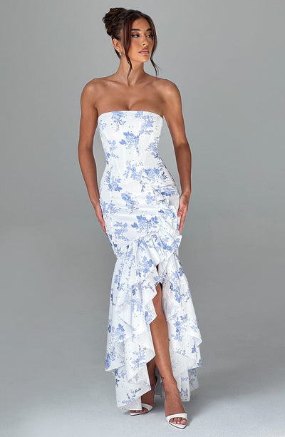 Vasileia - Schulterfreies Maxikleid
