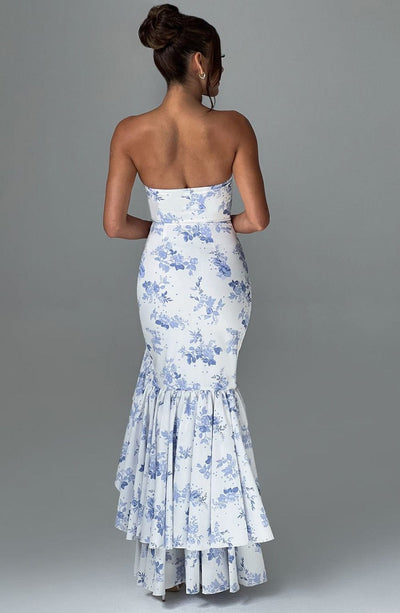 Vasileia - Schulterfreies Maxikleid