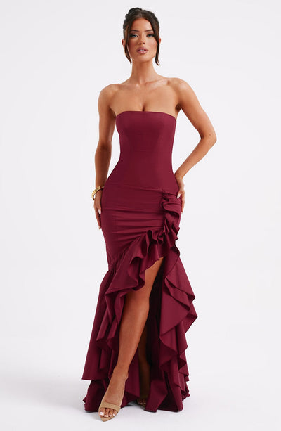 Vasileia - Schulterfreies Maxikleid