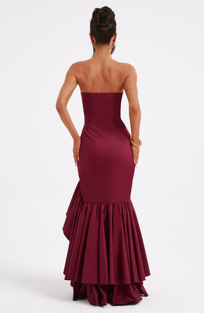 Vasileia - Schulterfreies Maxikleid