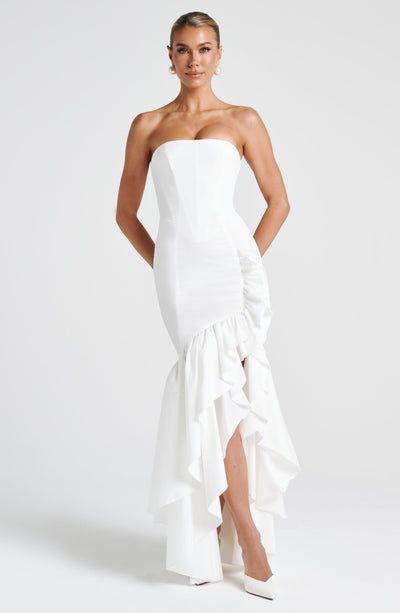 Vasileia - Schulterfreies Maxikleid