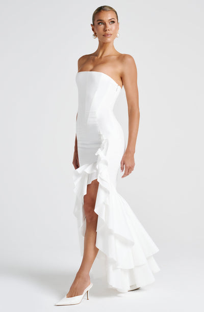 Vasileia - Schulterfreies Maxikleid