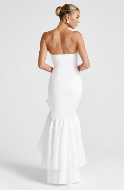 Vasileia - Schulterfreies Maxikleid