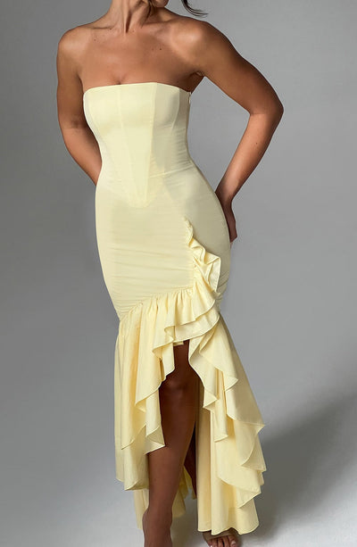 Vasileia - Schulterfreies Maxikleid