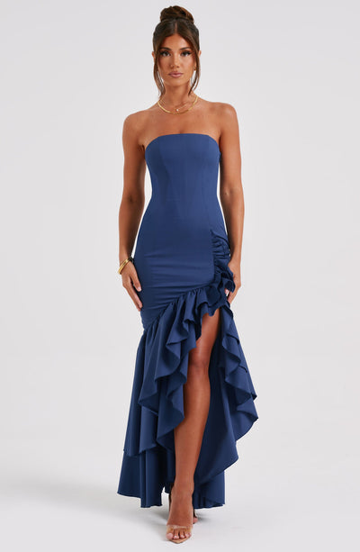 Vasileia - Schulterfreies Maxikleid