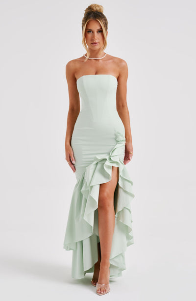 Vasileia - Schulterfreies Maxikleid