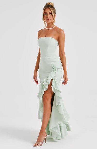 Vasileia - Schulterfreies Maxikleid