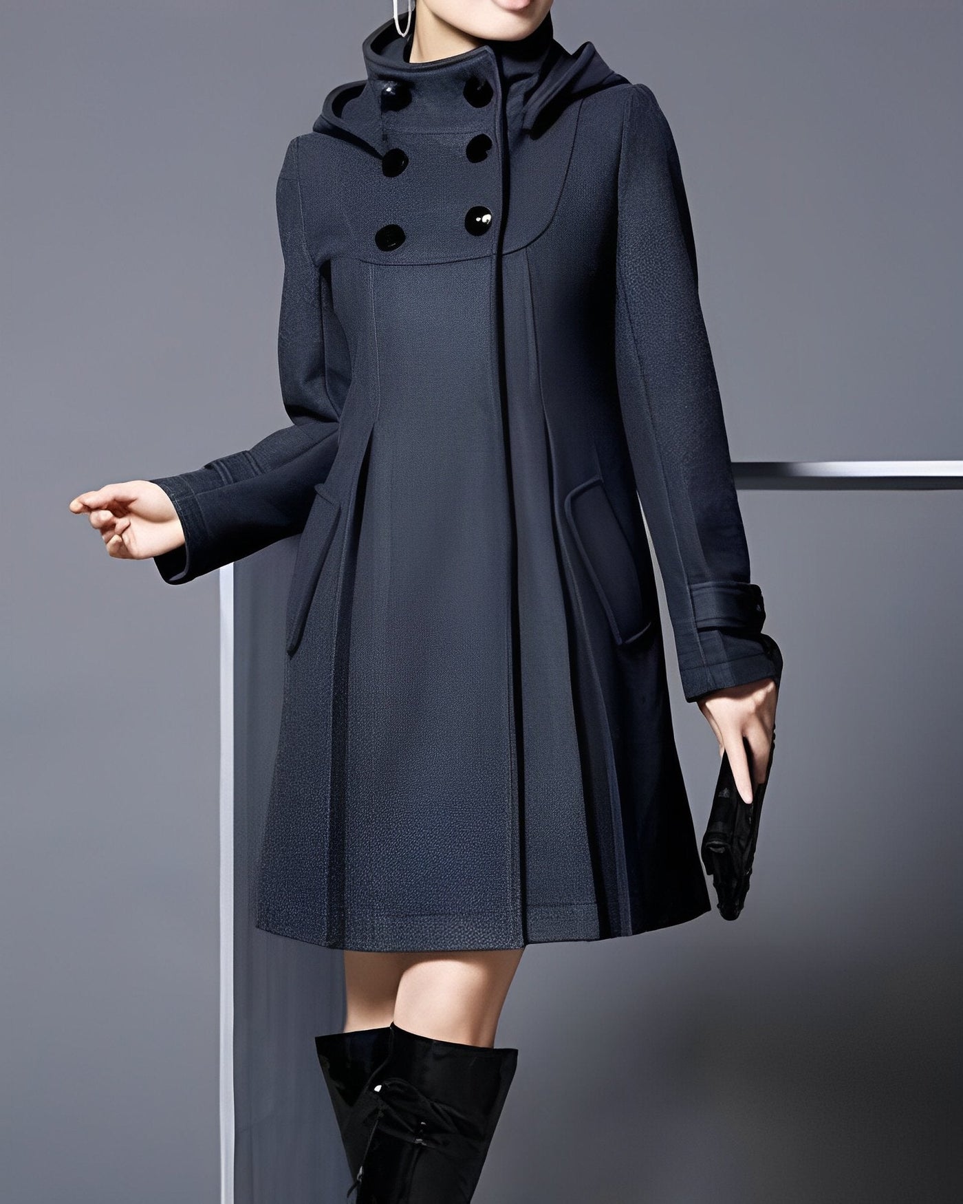 Alice - Kapuzen-Schal-Kleidjacke
