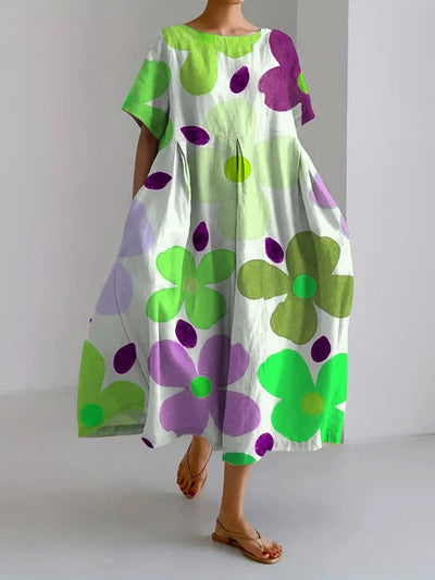 VALENTINA | Florales Sommerkleid mit schmeichelhaftem Schnitt und viel Bewegungsfreiheit