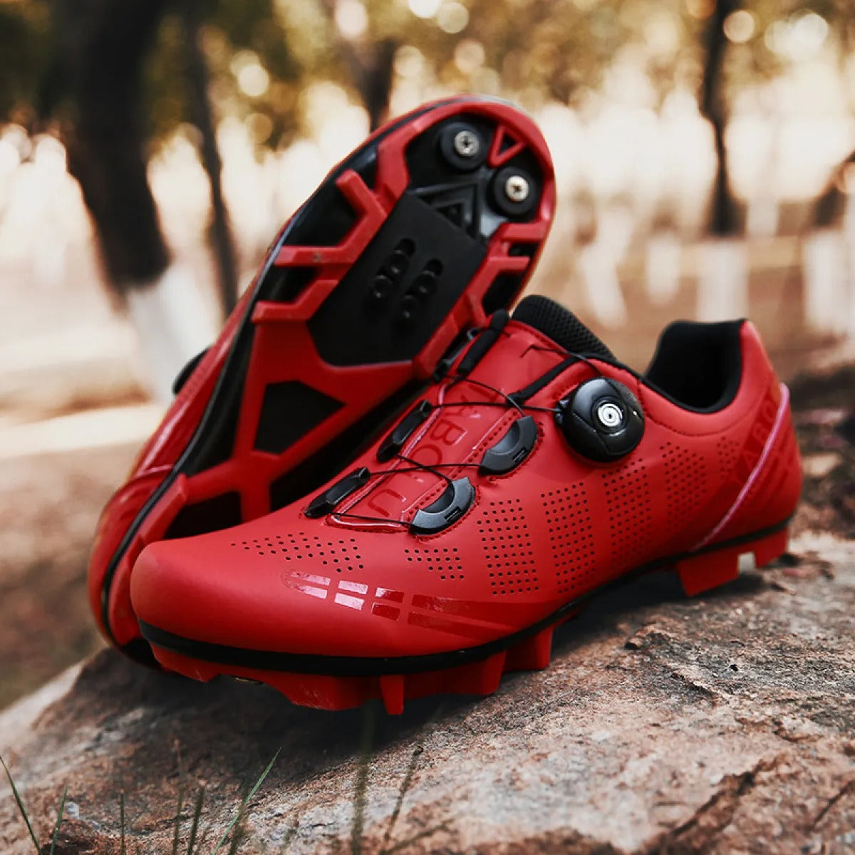 Herren-Radschuhe Fast Fit Sport rot - Velox