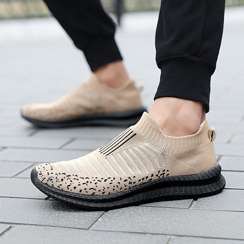 Herren Turnschuhe aus rutschfestem Stoff modern graphitblau - Modell Dorian