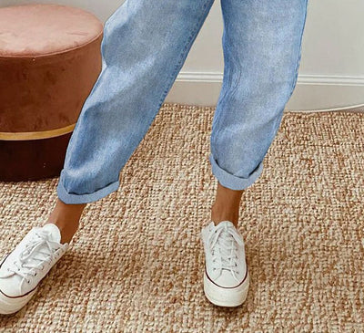Zandrah | Damenjeans mit Taschen und elastischem Bund
