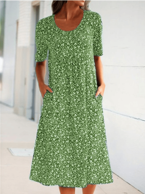 Stilvolles Kleid mit Blumenmuster – Eva | Das perfekte leichte Sommerkleid!