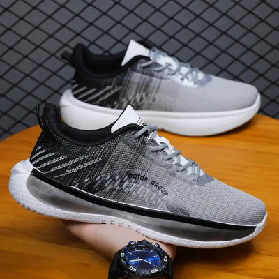 Herren Turnschuhe mit blau-weißer degradierter Sohle - Orion