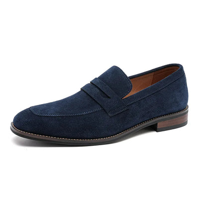 Klassische Herren-Slipper aus braunem Wildleder - Lancaster