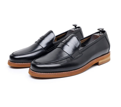 Klassische braune Herren-Slipper aus echtem Leder - Whitmore
