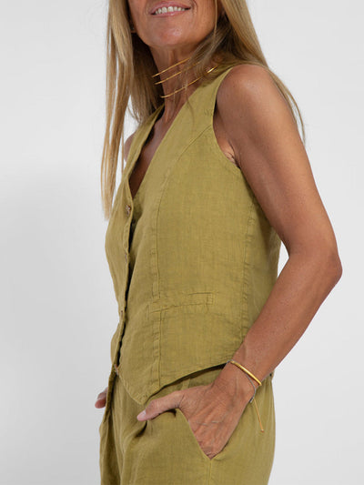 Aira™ - Knopfmantel & Weite-Hosen Set