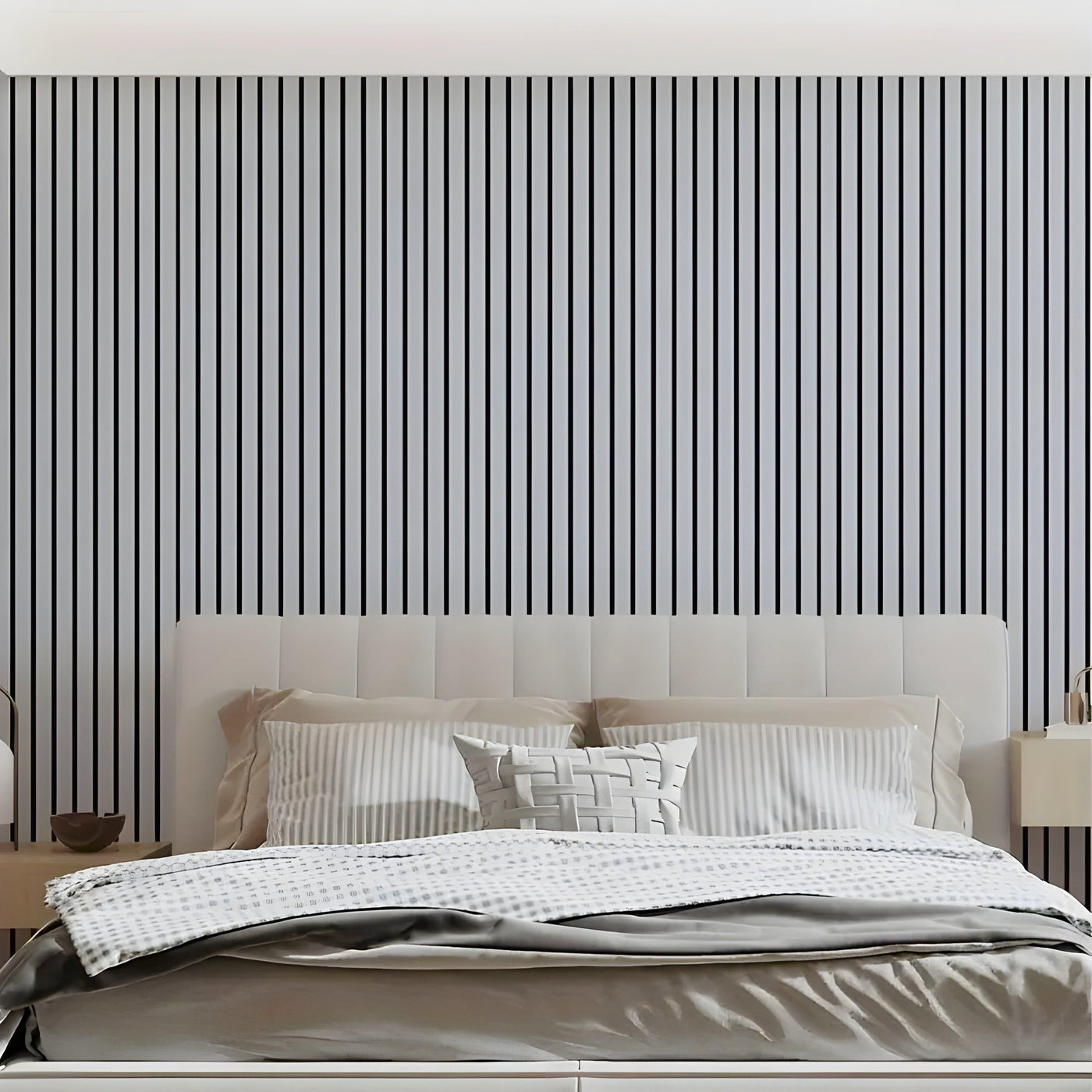 StickGrid Wallpaper - Moderne 3D Wandpaneele Selbstklebende Tapete
